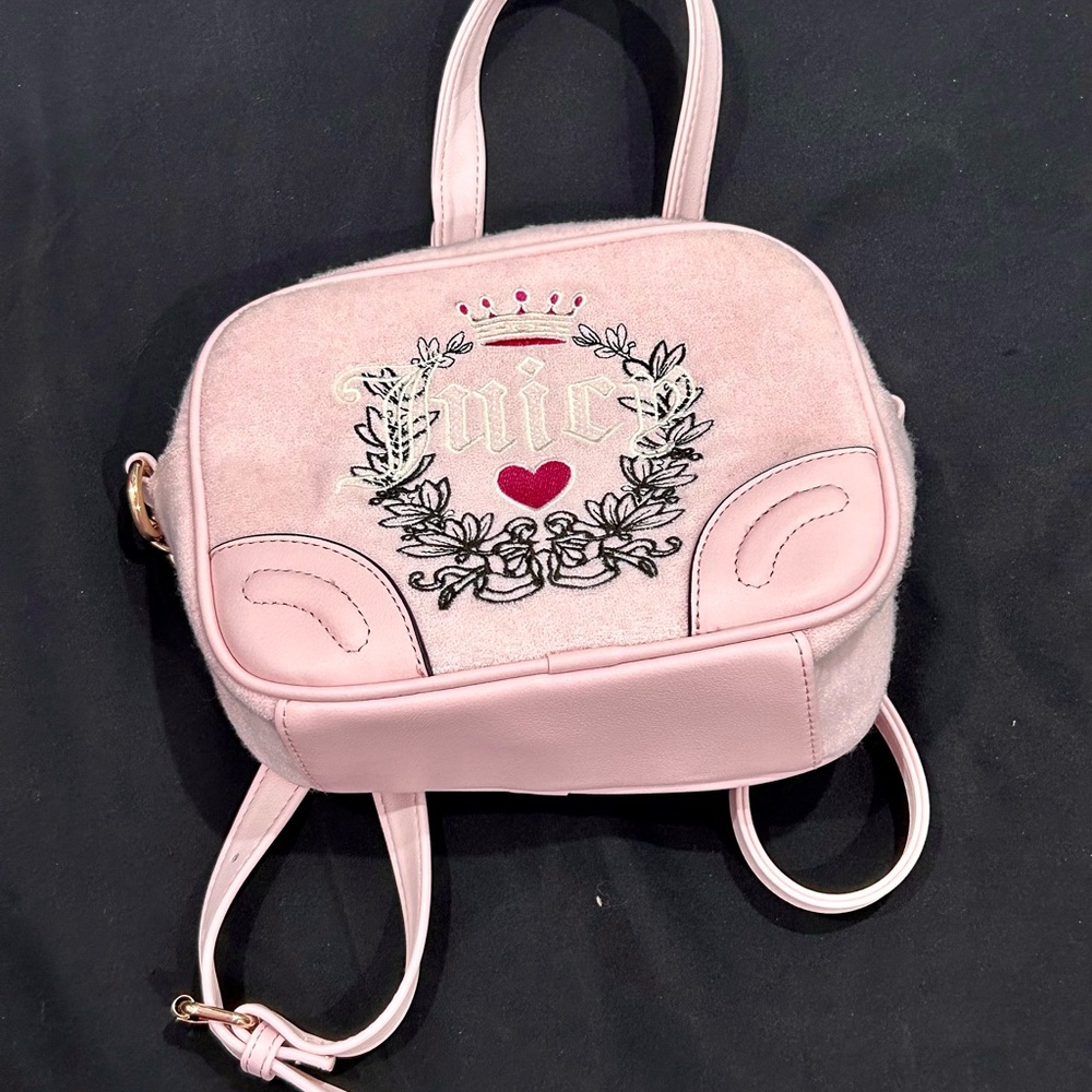 Juicy Couture Pink Embroidered Backpack